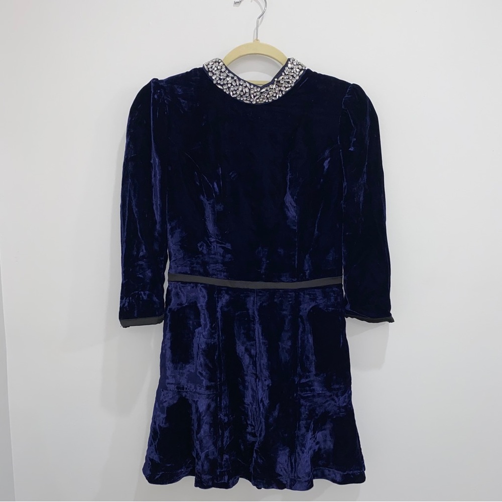 Velvet Open Back Romper - Picture 12 of 16